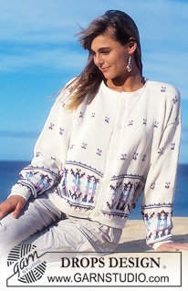 DROPS 21-5 - DROPS jacket with Inca pattern in “Muskat”. 