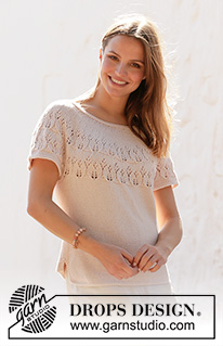 Free patterns using DROPS Cotton Merino / DROPS 212-38