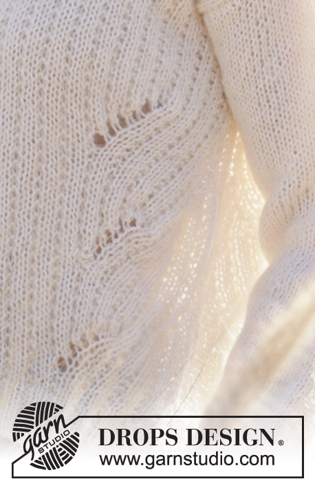 Wake the Wind Jacket / DROPS 212-7 - Prjónuð peysa úr DROPS Alpaca og DROPS Kid-Silk. Stykkið er prjónað með áferðamynstri og tilfærslum á lykkjum. Stærð XS - XXL.