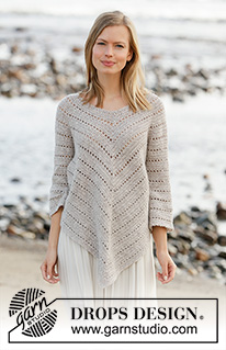 Ponchos con mangas / DROPS 213-35