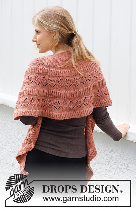 Blåt mærke Udholdenhed Gymnastik Sienna Wrap / DROPS 214-3 - Free knitting patterns by DROPS Design