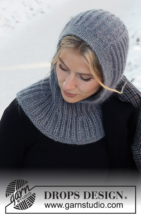 Wrapped in Wonder / DROPS 214-73 - DROPS Alpaca ja DROPS Kid-Silk lõngadest ülevalt alla patentkoes kootud tuukrimüts