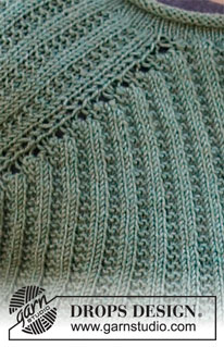 Lucky Clover Jacket / DROPS 215-10 - Strikket jakke i DROPS BabyMerino. Arbeidet strikkes ovenfra og ned med skulderøkning til sadelskuldre og strukturmønster. Størrelse S - XXXL.