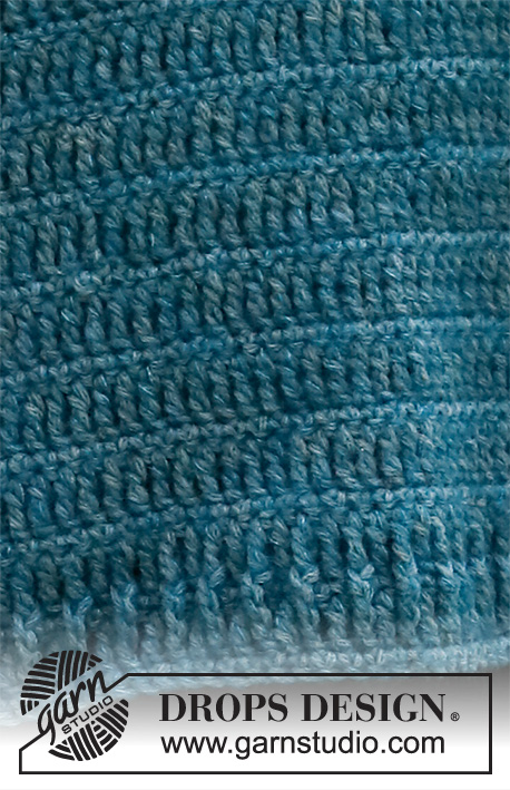 Paride / DROPS 215-25 - Hæklet slipover / vest i DROPS Sky og DROPS Kid-Silk. Arbejdet hækles oppefra og ned. Størrelse S - XXXL.