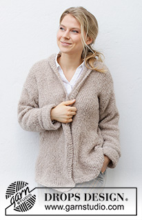 Free patterns using DROPS Alpaca Bouclé / DROPS 215-36