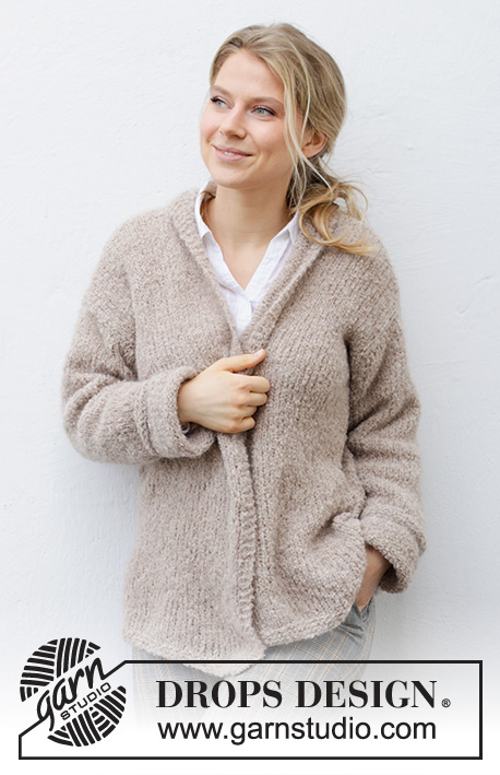 Free patterns using DROPS Alpaca Bouclé / DROPS 215-36