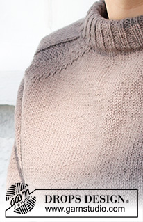 Country Muse / DROPS 216-40 - Ylhäältä alas neulottu pusero DROPS Lima-langasta. Työssä on kaksinkertainen pääntien reunus ja satulaolkapäät. Koot S-XXXL.