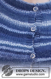 Winter Waters / DROPS 216-42 - Strikket jakke i DROPS Big Delight. Arbeidet strikkes ovenfra og ned med rundfelling og lommer. Størrelse S - XXXL.