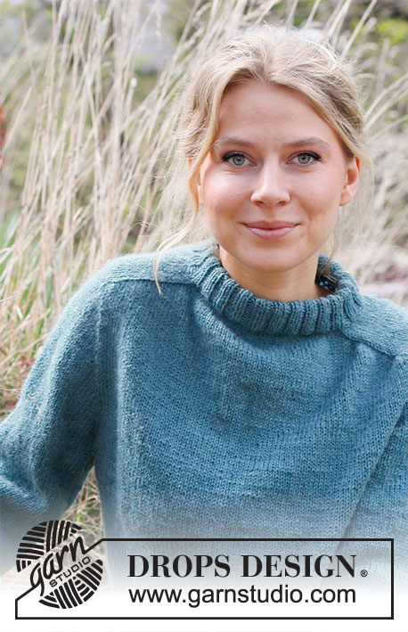 Glacier Waters / DROPS 216-9 - Free knitting patterns by DROPS Design