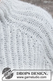 Easy Over / DROPS 217-13 - Strikket vest / slipover med patent i DROPS Air. Arbeidet strikkes ovenfra og ned. Størrelse XS - XXL.