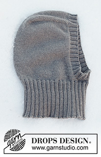 Uncharted Territory / DROPS 219-22 - Strikket balaclava / lue / hettelue til herre i DROPS Merino Extra Fine. Arbeidet strikkes ovenfra og ned i glattstrikk med kanter i vrangbord.