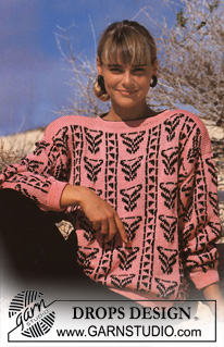 DROPS 22-15 - DROPS jumper with Inca pattern in “Muskat”. 