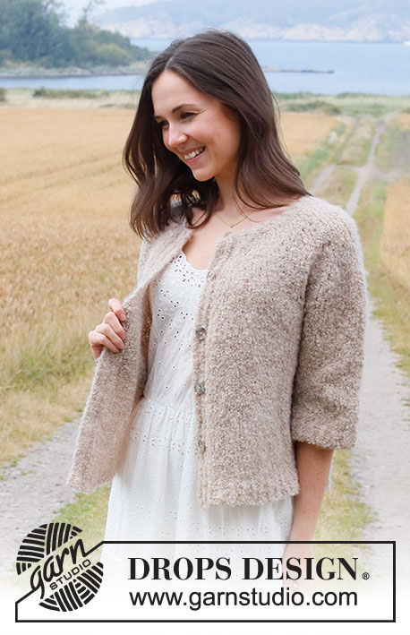 Free patterns using DROPS Alpaca Bouclé / DROPS 222-16