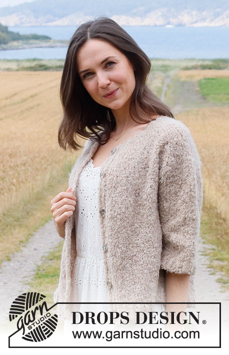 Free patterns using DROPS Alpaca Bouclé / DROPS 222-16