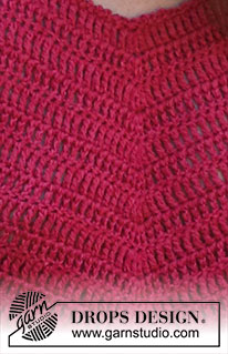 Young Love / DROPS 222-17 - Gehaakte top in DROPS Belle. Wordt van boven naar beneden gehaakt. Maat XS–XXL.