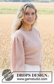 Bezplatné návody s použitím příze DROPS Brushed Alpaca Silk / DROPS 223-1