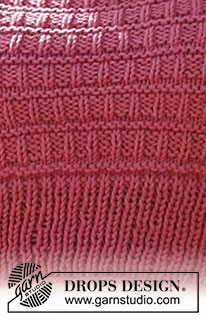 Raspberry Fair / DROPS 223-31 - Knitted top in DROPS Paris. The piece is worked with textured pattern. Sizes XS – XXL.