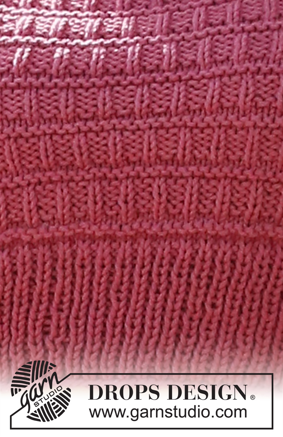 Raspberry Fair / DROPS 223-31 - Knitted top in DROPS Paris. The piece is worked with textured pattern. Sizes XS – XXL.