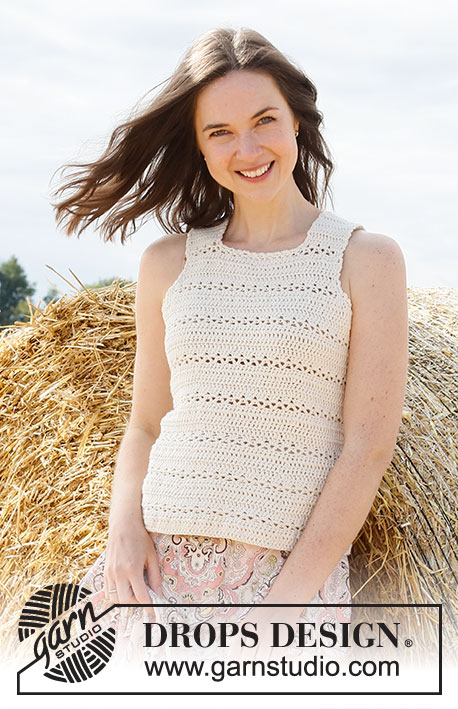 lette Stratford på Avon fungere Open Country Top / DROPS 223-34 - Free crochet patterns by DROPS Design