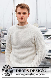 Lightkeeper / DROPS 224-2 - Strikket genser til herre i DROPS Air. Arbeidet strikkes ovenfra og ned med raglan og strukturmønster. Størrelse S - XXXL.
