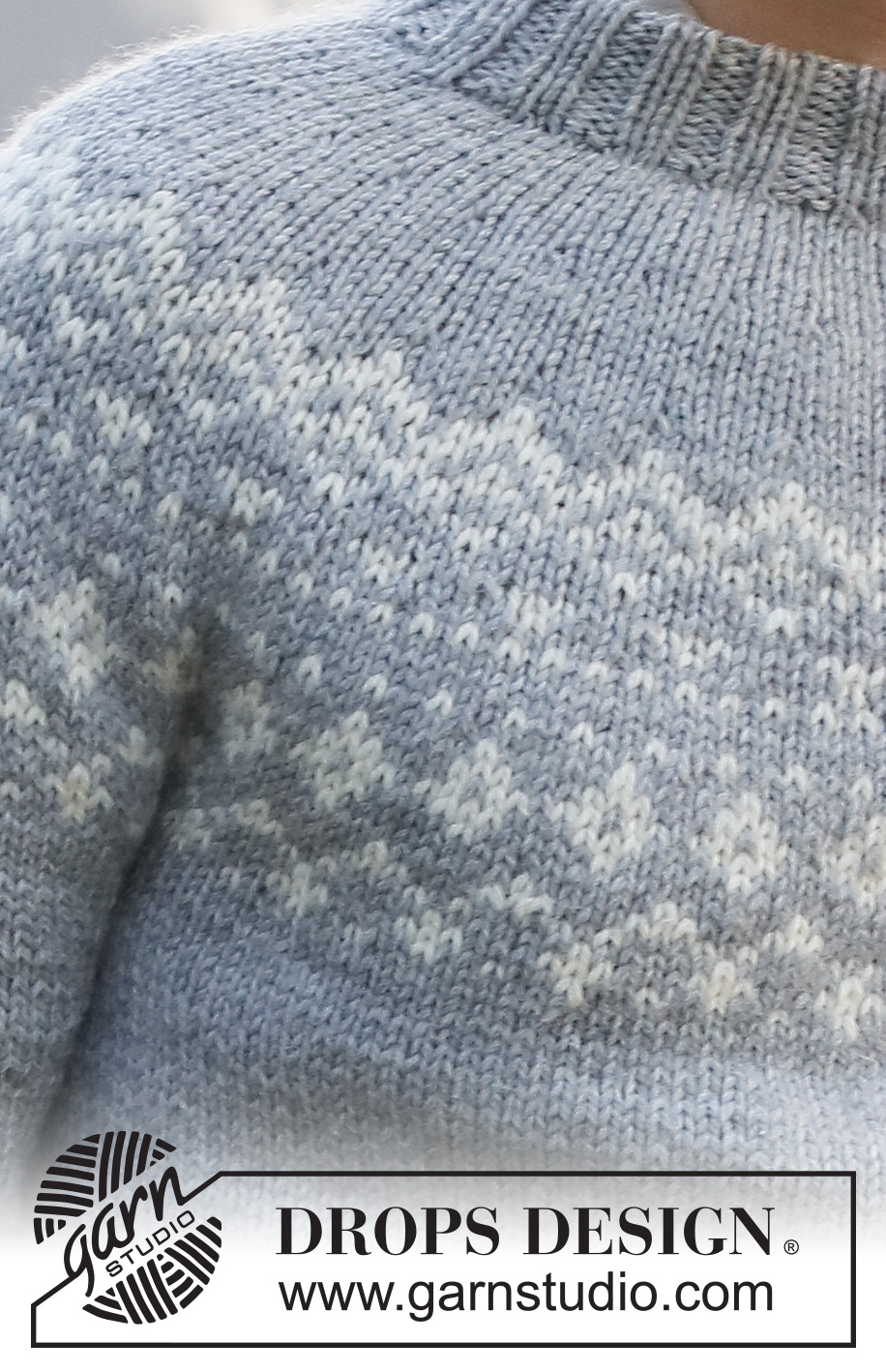 Atlanterhavsveien / DROPS 224-9 - Knitted jumper for men in DROPS Alaska. The piece is worked top down, with double neck, round yoke and Nordic pattern on the yoke. Sizes S - XXXL.