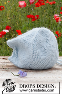 Treasure Pouch / DROPS 225-43 - Heklet veske i DROPS Air.
