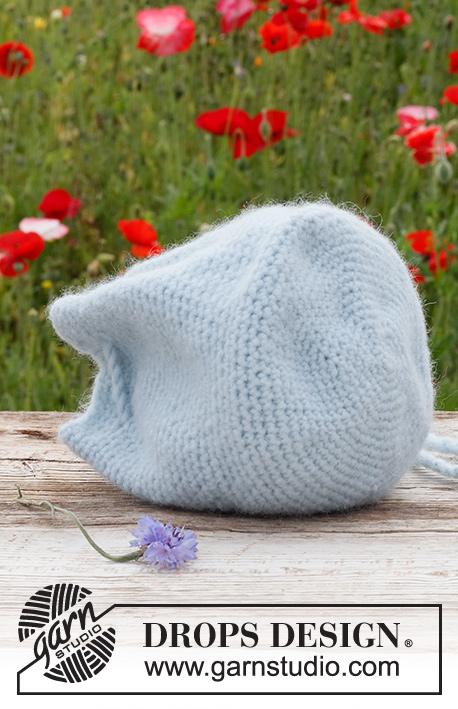 Treasure Pouch / DROPS 225-43 - Heklet veske i DROPS Air.