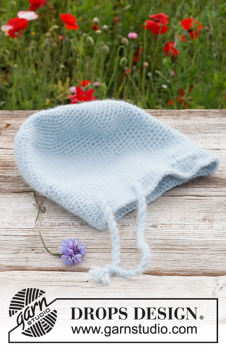 Treasure Pouch / DROPS 225-43 - Heklet veske i DROPS Air.
