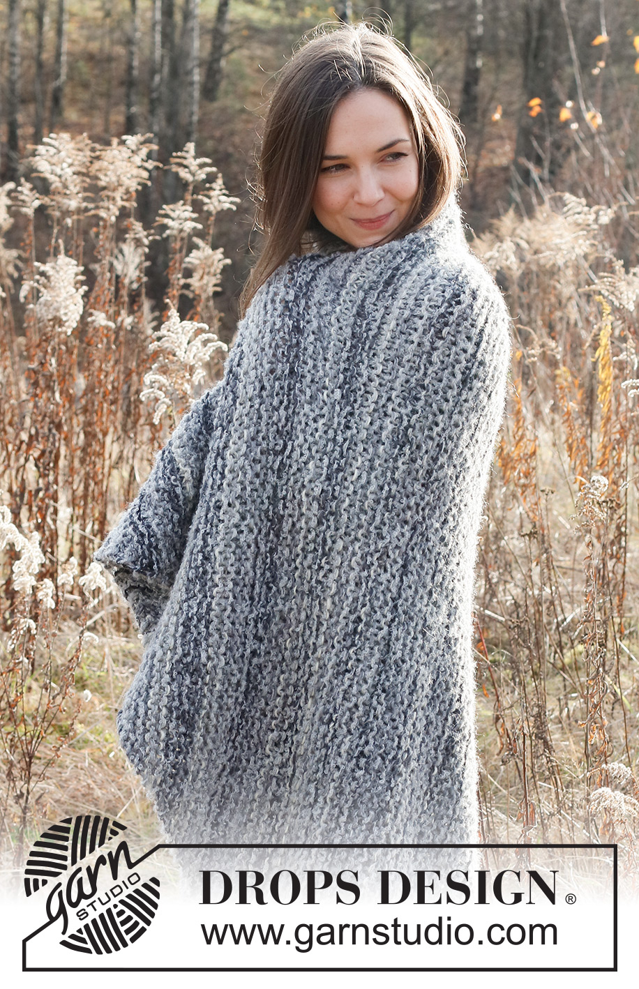 Smoky Horizons / DROPS 226-19 - Kulmasta kulmaan neulottu peitto 2-kertaisesta DROPS Delight- ja 1-kertaisesta DROPS Alpaca Bouclé -langasta tai 1-kertaisesta DROPS Big Delight- ja 1-kertaisesta DROPS Alpaca Bouclé -langasta. Työssä on ainaoikeinneuletta.