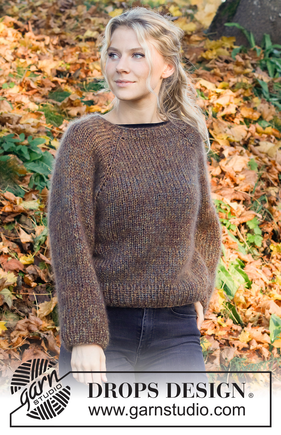 Woodland Sparkle Sweater / DROPS 226-2 - Strikket genser i 4 tråder DROPS Kid-Silk. Arbeidet strikkes ovenfra og ned med raglan. Størrelse S - XXXL.