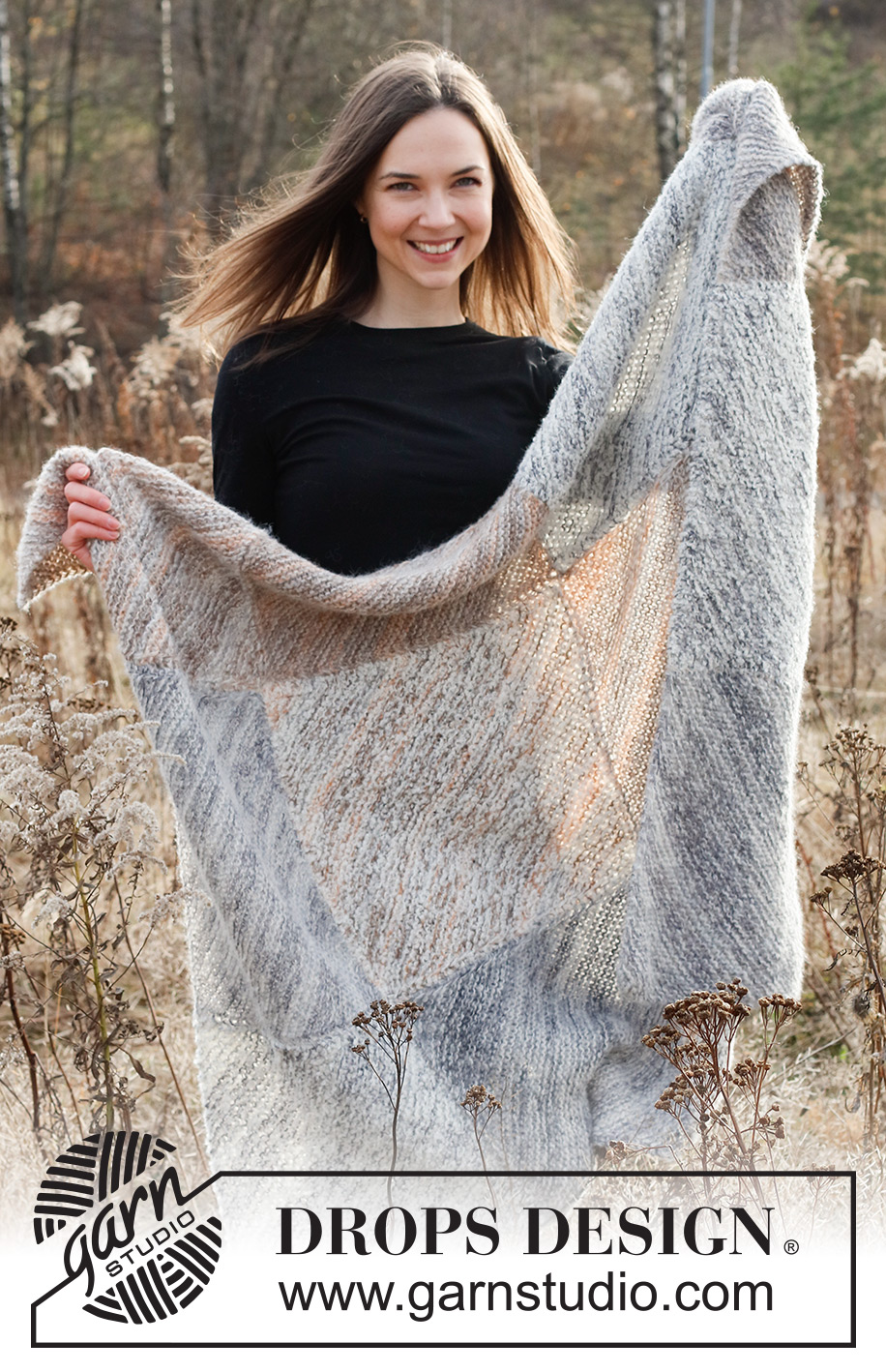 Prairie Patches / DROPS 226-31 - Knitted blanket with garter stitch in DROPS Fabel, DROPS Brushed Alpaca Silk and DROPS Alpaca Bouclé.