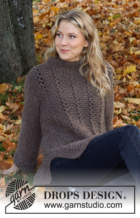 Lakeside Trails Sweater / DROPS 226-7 - Free knitting patterns by DROPS ...