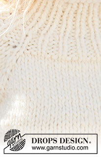 Snow Song Sweater / DROPS 227-25 - Sweter na drutach przerabiany od góry do dołu z reglanowymi rękawami, z włóczki DROPS Polaris. Od S do XXXL.