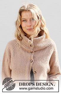 Chill Chaser / DROPS 227-36 - Strikket jakke i DROPS Alpaca eller DROPS BabyMerino. Arbeidet strikkes ovenfra og ned med dobbel halskant, raglan og splitt i sidene. Størrelse S - XXXL.