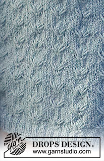 Migrating South Jacket / DROPS 227-43 - Stickad kofta i DROPS Alpaca eller DROPS BabyAlpaca Silk. Arbetet stickas med slätstickning och långa maskor. Storlek S - XXXL.