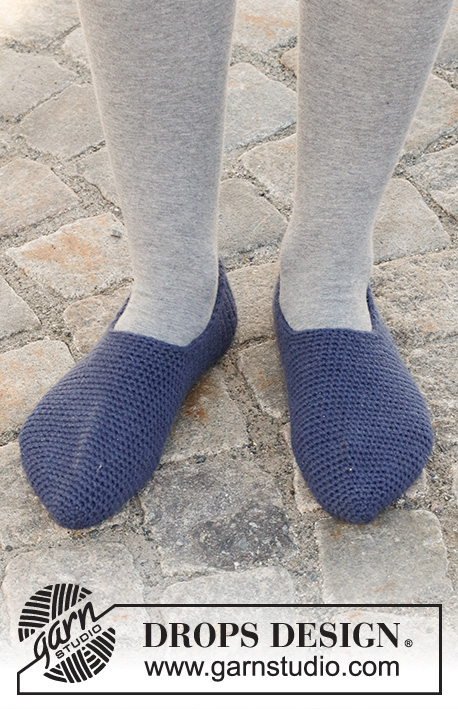 Blue Suede Shoes / DROPS 227-56 - Free crochet patterns by DROPS Design
