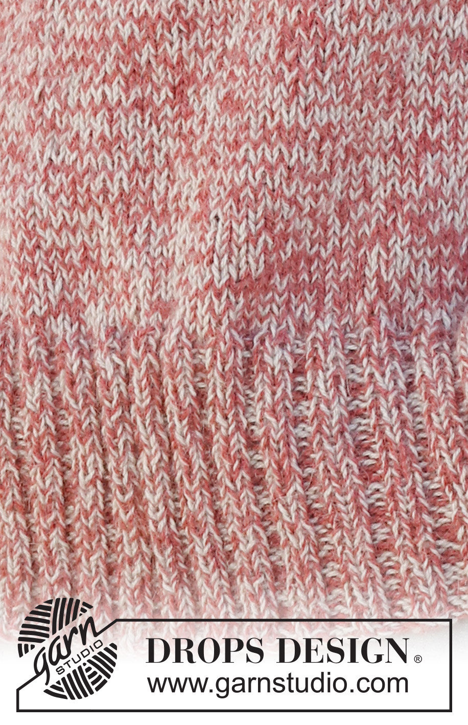 Frosted Cranberries Sweater / DROPS 228-27 - Knitted jumper in 2 strands DROPS Alpaca. Piece is knitted top down with round yoke and edges in rib. Size XS – XXL.