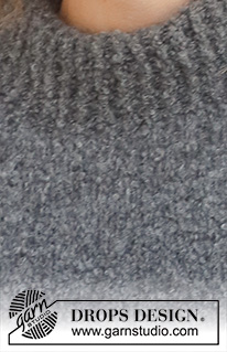 Tabby Cat / DROPS 228-31 - Neulottu liivi / slipoveri DROPS Alpaca Bouclé- ja DROPS Kid-Silk -langoista. Työssä on kaksinkertainen pääntien reunus, sivuhalkiot ja joustinneuleiset reunukset. Koot XS - XXL.