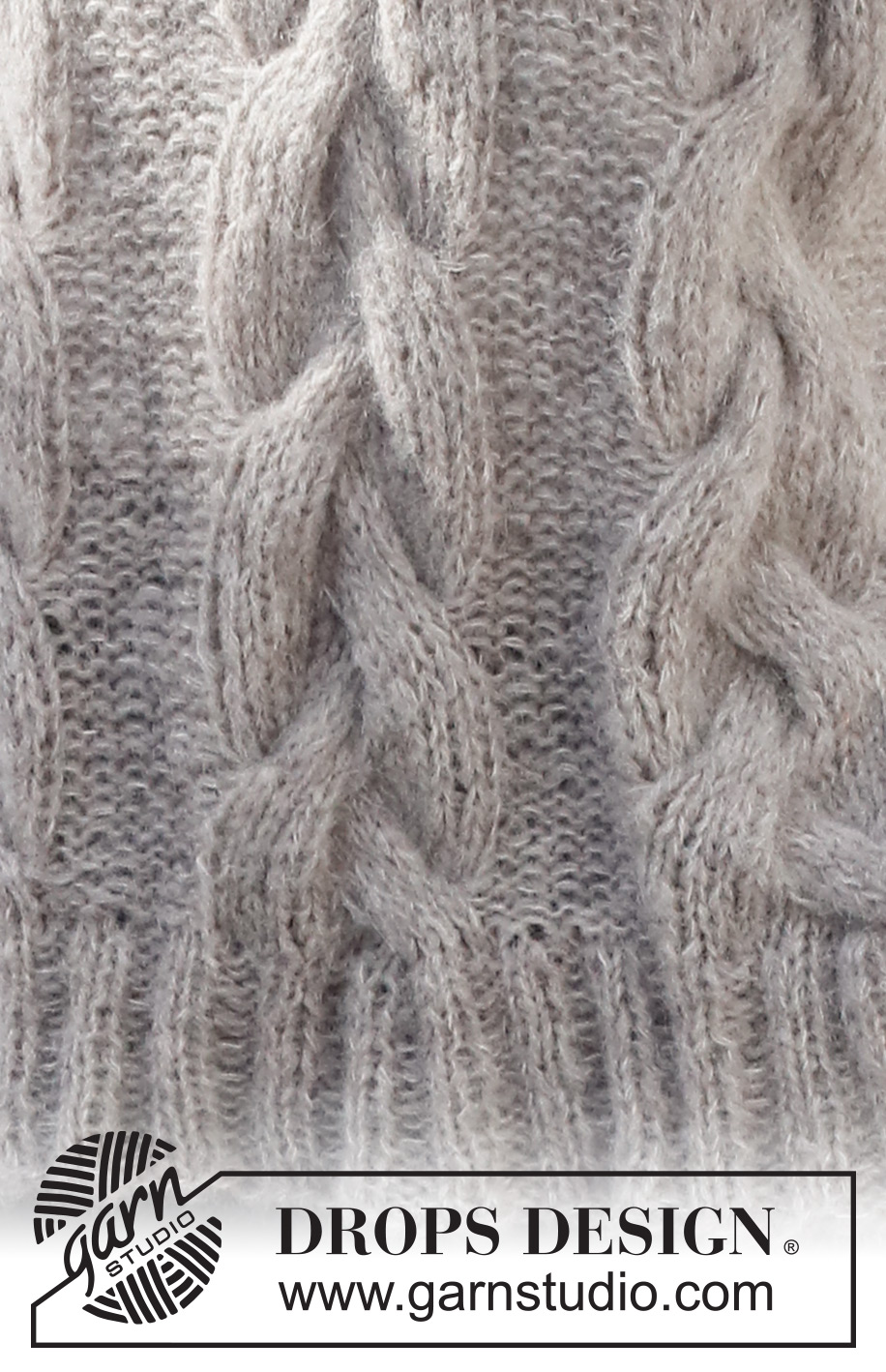 Evening Fires / DROPS 228-37 - Strikket vest / slipover i 2 tråde DROPS Brushed Alpaca Silk eller 1 tråd DROPS Wish. Arbejdet strikkes med snoninger og ribkanter. Størrelse S - XXXL.