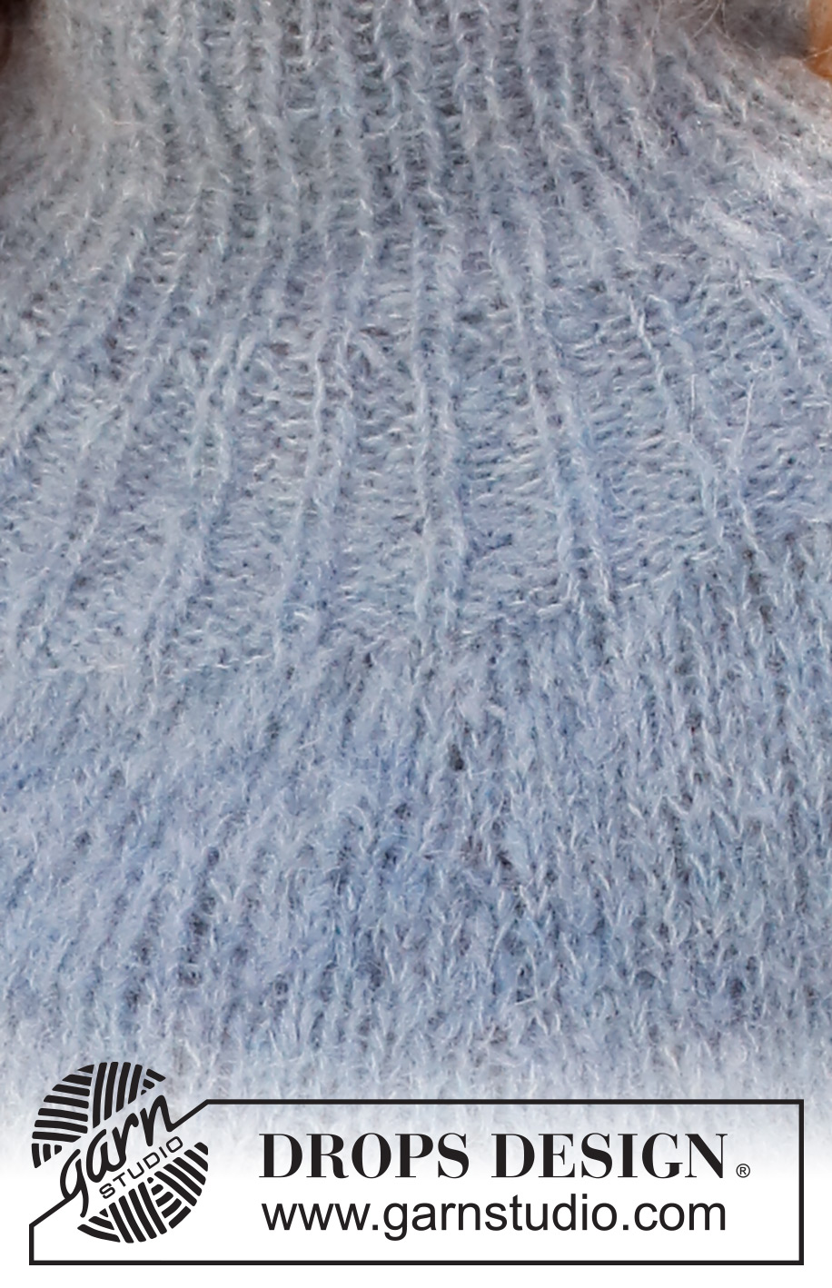 Rhythmic Rain / DROPS 228-42 - Knitted sweater in DROPS Melody. The piece is worked top down with round yoke, ribbed edges and split in the sides. Sizes S - XXXL.