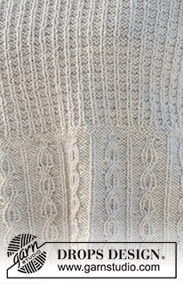 Day to Knight / DROPS 228-5 - Strikket slipover i DROPS Lima eller DROPS Karisma. Vesten strikkes med V-hals, snoninger, strukturmønster og dobbelt ærmekant. Størrelse S - XXXL.