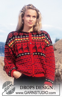 DROPS 23-10 - DROPS jacket with pattern borders in Karisma Superwash. Size S – L. 