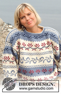 Twigs Entwined / DROPS 23-2 - DROPS jumper with pattern borders in “Karisma Superwash”. Size S – L.