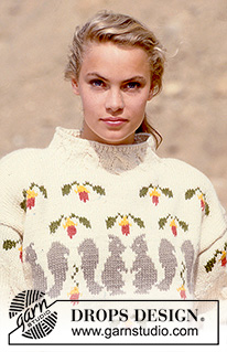 Friendly Squirrels / DROPS 23-7 - DROPS jumper with squirrel and nut  pattern in “Alaska”. Size S-L.