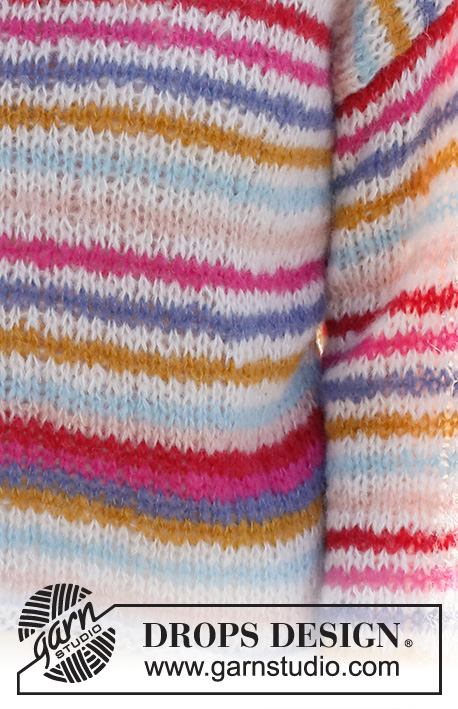 Candy Stripes Drops 231 2 Free Knitting Patterns By Drops Design