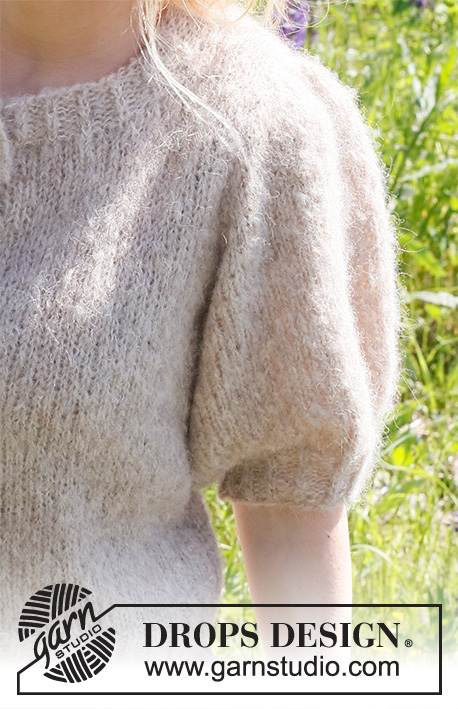 Days to Remember Cardigan / DROPS 231-40 - Knitted jacket in DROPS Melody. The piece is worked with stocking stitch, short, puffed sleeves and vents in the sides. Sizes S - XXXL.