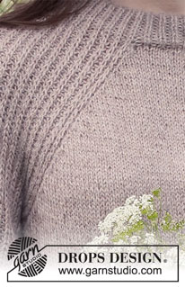 Stone Island / DROPS 231-51 - Knitted sweater in DROPS Puna. The piece is worked top down with raglan, Fisherman’s rib stitches on the sleeves, split in the sides and double neck. Sizes S - XXXL.