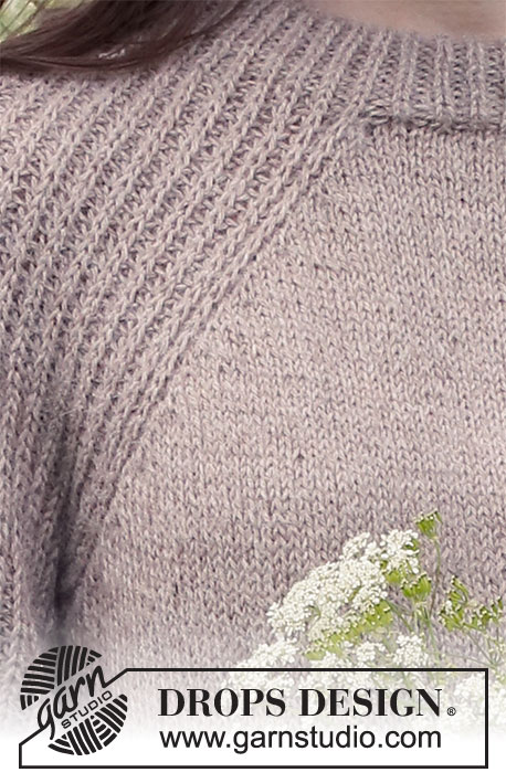 Stone Island / DROPS 231-51 - Knitted sweater in DROPS Puna. The piece is worked top down with raglan, Fisherman’s rib stitches on the sleeves, split in the sides and double neck. Sizes S - XXXL.