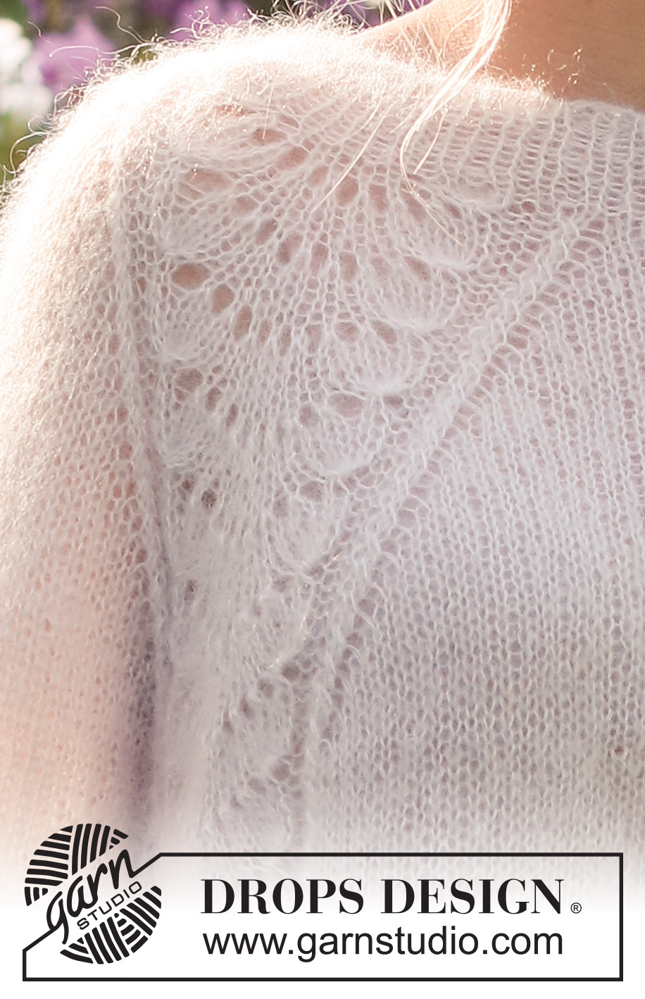 Wave Romance / DROPS 232-3 - Knitted jumper in 2 strands DROPS Kid-Silk. The piece is worked top down with raglan and wave-pattern. Sizes S - XXXL.