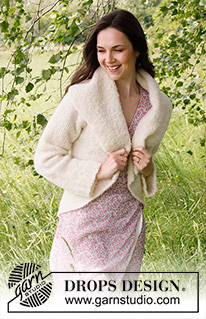 Trail Rider Coat / DROPS 232-42 - Knitted jacket in DROPS Alpaca Bouclé. The piece is worked in the round in a circle. Sizes S - XXXL.
